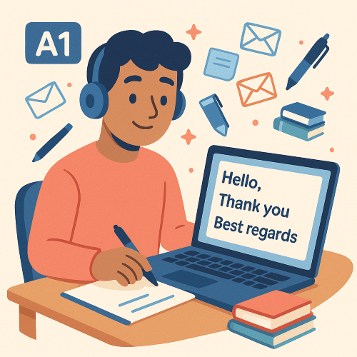 ایمیل نوشتن به انگلیسی سطح A1